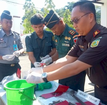Barang Bukti 45 Perkara Kejahatan Dimusnahkan Kejari Sinjai