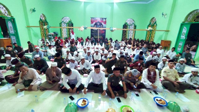 Zikir dan Doa bersama Jelang HUT Kemerdekaan RI ke-78 yang digelar oleh Kodim 1415 Selayar, Rabu (16/08/2023). (Istimewa)