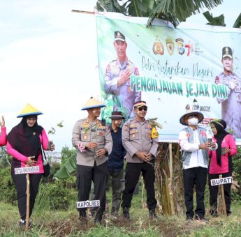 Polres Soppeng Tanam 1400 Pohon di Labempa Lompulle