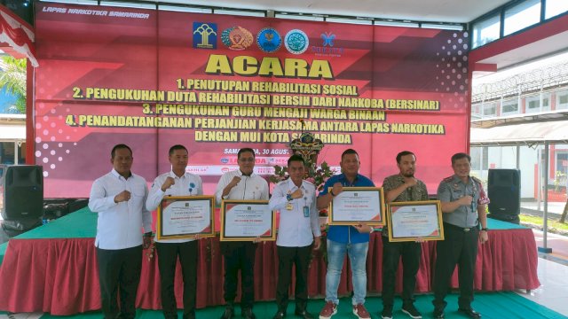 Kegiatan penutupan program rehabilitasi di Lapas Narkotika Kelas IIA Samarinda (Foto: Jaka / Republiknews.co.id)