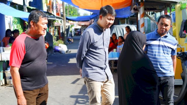 Ketua Fraksi Partai Gerindra DPRD Kota Makassar, Eric Horas melakukan kunjungan daerah pemilihan (kundapil) di Kelurahan Maccini Gusung, Kecamatan Makassar, Kota Makassar, Jumat (28/7/2023). (Foto: Istimewa)