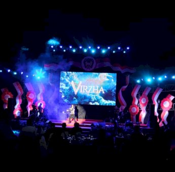 Pemkab Gowa Hadirkan Penyanyi Virzha, Hibur Masyarakat di Resepsi Kenegaraan RI