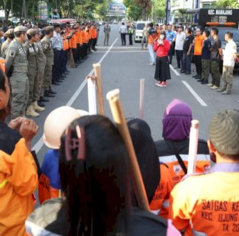 Persiapan Sambut APEKSI XVI, Wakil Wali Kota Makassar Pimpin Giat Bersih