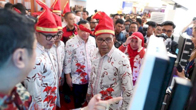 Wali Kota Makassar, Moh Ramdhan Pomanto saat menyapa para delegasi Rakernas APEKSI XVI Tahun 2023. (Foto: Istimewa)