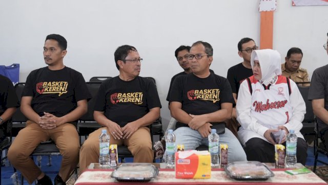 Wali Kota Makassar, Moh Ramdhan Pomanto saat membuka Rajawali Basketball Cup (RBC) di Ciputra Basketball Court, Senin (31/7/2023). (Foto: Istimewa)