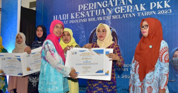 TP PKK Makassar Sukses Boyong 7 Juara di HKG PKK Tingkat Provinsi Sulsel