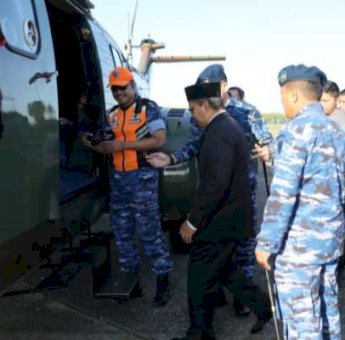 Peringati Hari Bakti TNI AU ke-76, Danny Pomanto Terbang Naik Helikopter ke Jeneponto