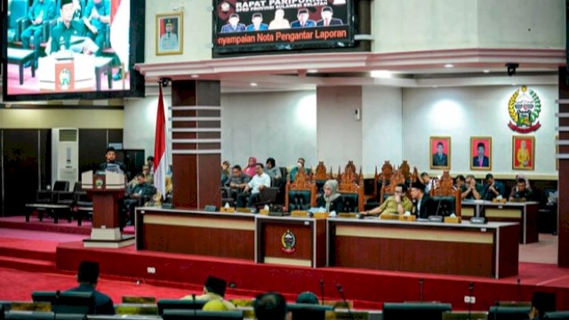 Suasana rapat paripurna DPRD Sulawesi Selatan belum lama ini. (Foto: Istimewa)