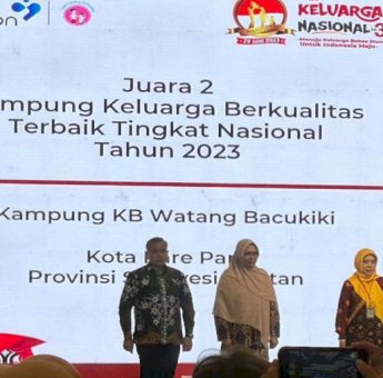 Watang Bacukiki Parepare jadi Terbaik Kedua Nasional Kampung Keluarga Berkualitas