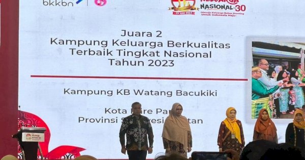 Watang Bacukiki Parepare jadi Terbaik Kedua Nasional Kampung Keluarga Berkualitas