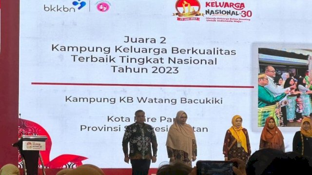 Watang Bacukiki Parepare jadi Terbaik Kedua Nasional Kampung Keluarga Berkualitas