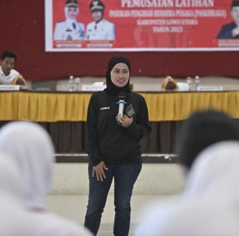 Dihadapan Calon Paskibra Indah Putri Indriani Bicara Kepemimpinan