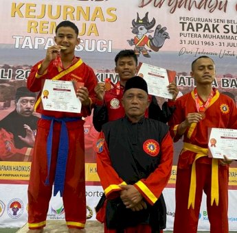 Tapak Suci Muhammadiyah Sulsel Menangkan 6 Perunggu di Kejurnas Sumbar