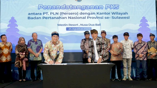 PT PLN (Persero) menggandeng ATR/BPN mendorong aset kelistrikan dapat tersertifikasi 100 persen, terutamanya yang berada di wilayah Sulawesi. (Dok. Humas PLN UIP Sulawesi)