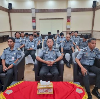 Jajaran Kanwil Sulsel Ikut Hadiri Sosialisasi Duta Integritas Itjen Kemenkumham RI