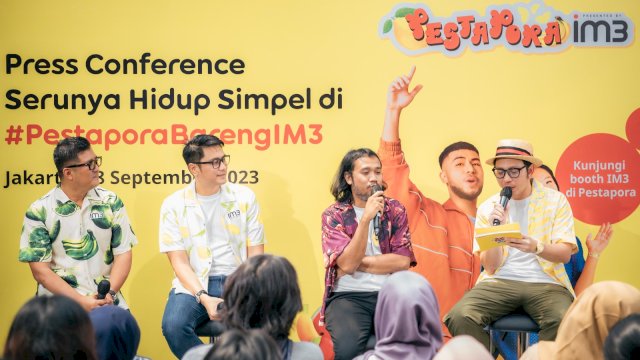 IM3 mengajak generasi muda menikmati hidup lebih simpel lewat Festival Musik PESTAPORA yang digelar pada 22 hingga 24 September 2023 mendatang. (Dok. IOH)