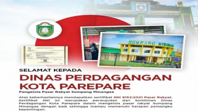 BSN Ucapkan Selamat Kepada Dinas Perdagangan, Pasar Sumpang Resmi Bersertifikat SNI