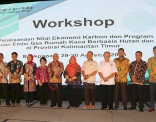 Bupati Kutim Hadiri Workshop NEK dan Program Penurunan Emisi GRK Berbasis Hutan dan Lahan