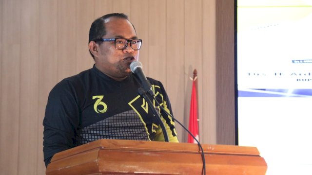 Wakil Bupati Kutai Timur Kasmidi Bilang, saat membuka gelaran Body Finness Open Tournament 2023, Sabtu (26/08/2023). (Istimewa)