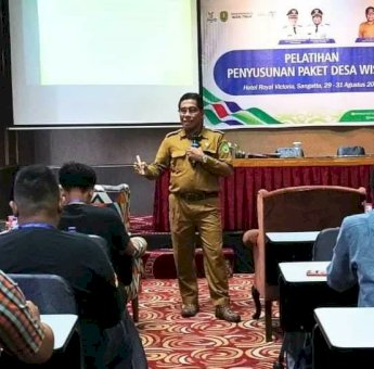 Tingkatkan SDM Promosi Pariwisata Pedesaan, Dispar Kutim Gelar Pelatihan Penyusunan Paket Desa Wisata