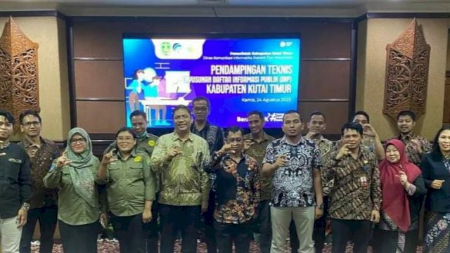 Pendampingan Teknis Penyusunan Daftar Informasi Publik Kabupaten Kutim, Kamis (24/08/2023). (Istimewa)