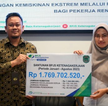 Pemda dan BPJS Ketenagakerjaan Sudah Salurkan Santunan Senilai Rp.1,7 Miliar