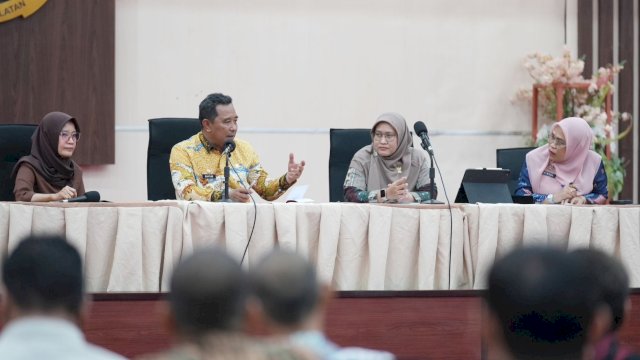 Rakor Pengawasan Upaya Pencegahan, Rehabilitasi Kasus - kasus Kekerasan terhadap Anak diimuti Pj Gubernur Sulsel Bahtiar Baharuddin, Kamis (07/09/2023). (Istimewa)