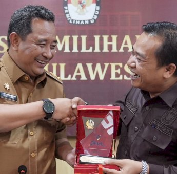 Di Hadapan Komisioner KPU se-Sulsel, Pj Gubernur Bahtiar Tegaskan Komitmen Sukseskan Pemilu dan Pilkada