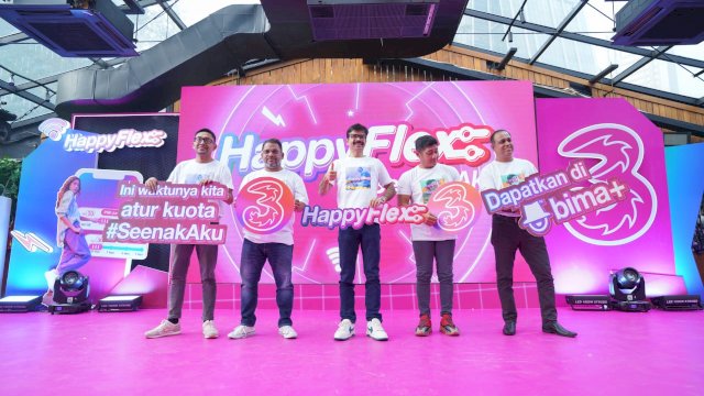 Indosat Ooredoo Hutchison (Indosat), melalui brand Tri resmi meluncurkan produk HappyFlex untuk memberikan kemudahan dalam menyediakan akses digital bagi Generasi Z. (Dok. Indosat Ooredoo Hutchison)