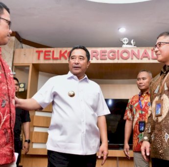 Pj Gubernur Sulsel Kunjungi Kantor Telkom Regional 7 KTI, Dorong Peningkatan Layanan Telekomunikasi