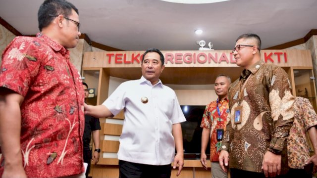 Pj Gubernur Sulsel Kunjungi Kantor Telkom Regional 7 KTI, Dorong Peningkatan Layanan Telekomunikasi