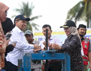 Uji Pengaliran Jaringan Irigasi Bendung Baliase, Mengaliri 3000 HA Sawah