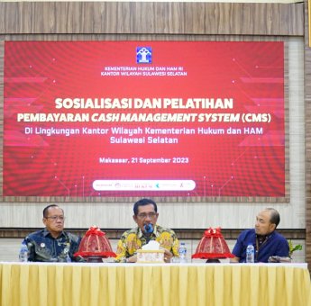 Pengelola Keuangan UPT Kanwil Kemenkumham Sulsel Dibekali Pelatihan Pembayaran CMS