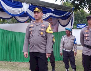 Kunker ke Polsek, Kapolres Ende NTT Ingatkan Kesiapan Anggota Jelang Pemilu 2024
