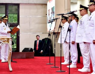 Bahtiar Baharuddin Lantik Empat Pj Kepala Daerah di Sulsel