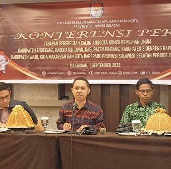 Pendaftaran Calon Anggota KPU 7 Daerah di Sulsel Resmi Dibuka, Ini Tahapannya