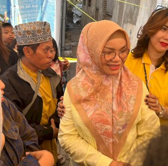 Lies Nurdin Abdullah Bantu Korban Kebakaran di Pattingalloang Ujung Tanah