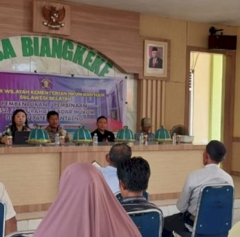 Kanwil Kemenkumham Sulsel Dampingi Pembentukan Desa Sadar Hukum di Bantaeng