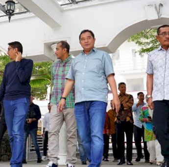 Liberti Sitinjak Dampingi Wamenkumham RI Bersilaturahmi ke Pj Gubernur Sulsel