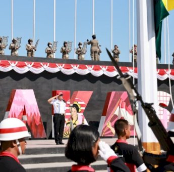 Danny Pomanto Pimpin Gladi Upacara Peringatan HUT RI Berkonsep Bunga Rampai di Pantai Losari