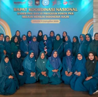 Ketua PKK Parepare Erna Taufan dan Rombongan Hadiri Rakornas Kader PKK di Jakarta