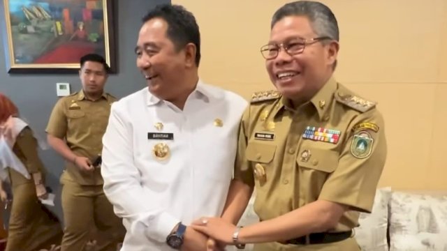 Ketgam: Wali Kota Parepare Taufan Pawe dan Pj Gubernur Sulsel