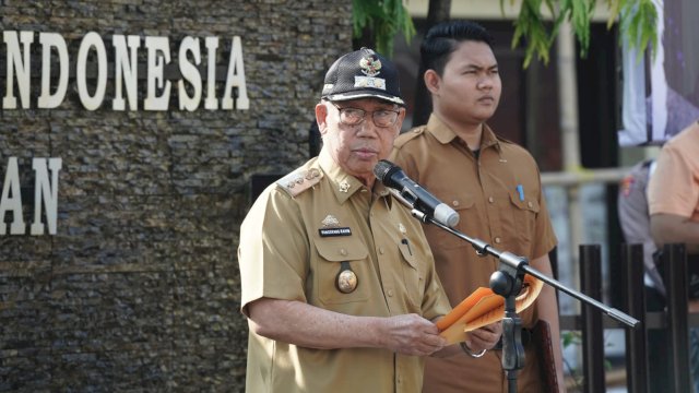Wawali Pangerang Rahim jadi Inspektur Apel Pasukan Operasi Zebra Pallawa 2023