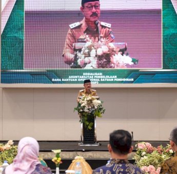 Wabup Gowa : Pengelolaan Dana BOS Pendidikan Harus Berdasarkan Perencanaan