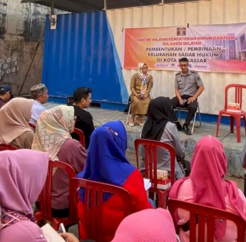 Kanwil Kemenkumham Sulsel Dampingi Pembentukan Kelurahan Sadar Hukum di Makassar