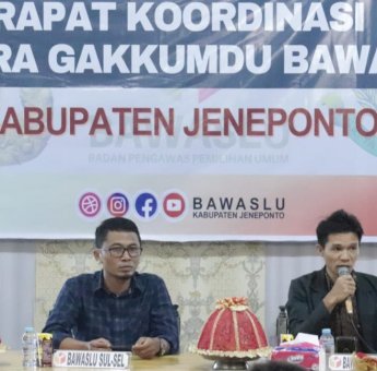 Bawaslu Jeneponto Gelar Rapat Gakkumdu