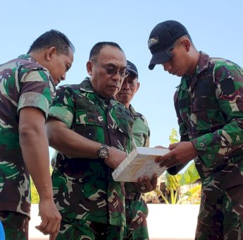 Brigjen Nur Salam Patok 9 Lokasi Program TNI AD Manunggal Air Bersih di Wilayah Kodim Selayar