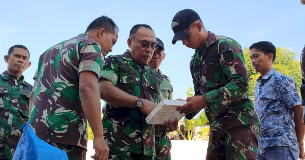 Brigjen Nur Salam Patok 9 Lokasi Program TNI AD Manunggal Air Bersih di Wilayah Kodim Selayar