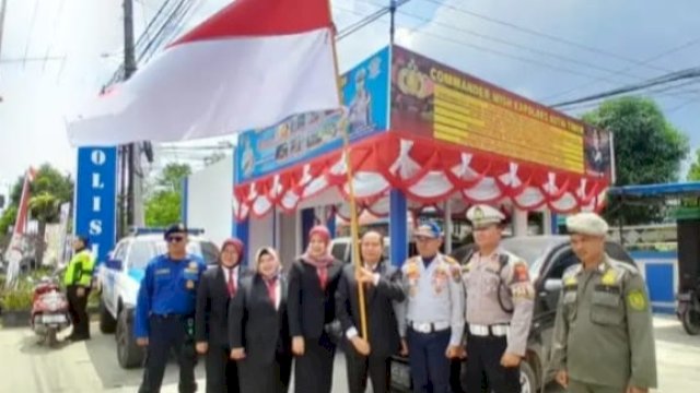 Personel Dishub Kutim Turut Sukseskan Ceremony On The Road HUT RI