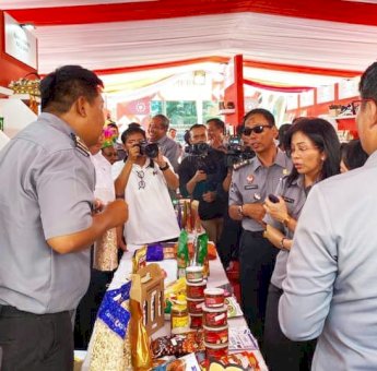 Ikut Festival Merek, Kemenkumham Sulsel Kenalkan Kopi Jeneponto dan Beras Khas Enrekang